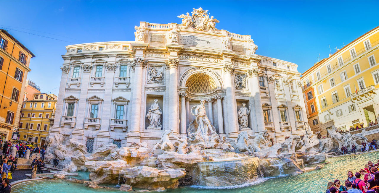 Trevi Fountain Rome Tours from Civitavecchia Shore Excursions Rome Chauffeur