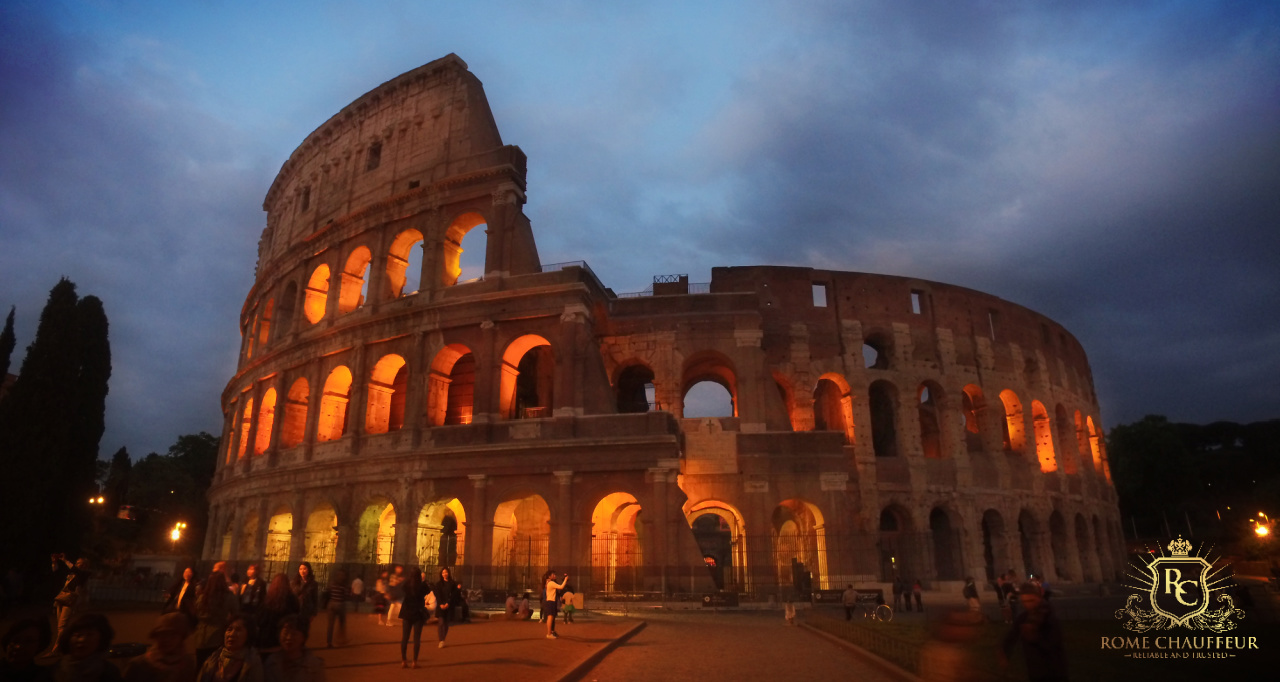 Colosseum at Night Rome Tours with Private Chauffeur