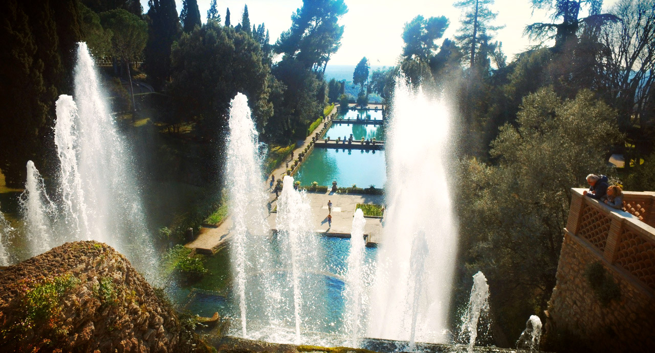 Tivoli Villas Tour from Rome Chauffeur Villa dEste Fountains