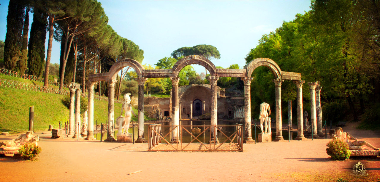 Tivoli Villas Tour from Rome Chauffeur Hadrian Villa Ancient Roman Ruins