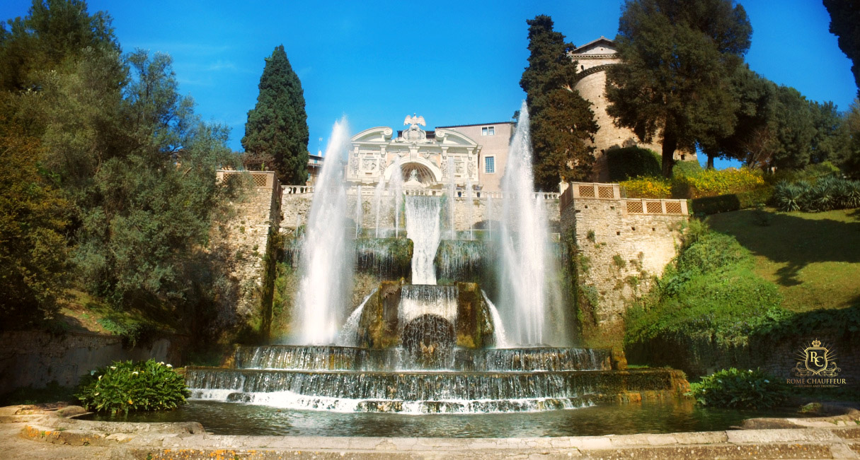 Tivoli Villas Tour from Rome Chauffeur Villa dEste Gardens Fountains