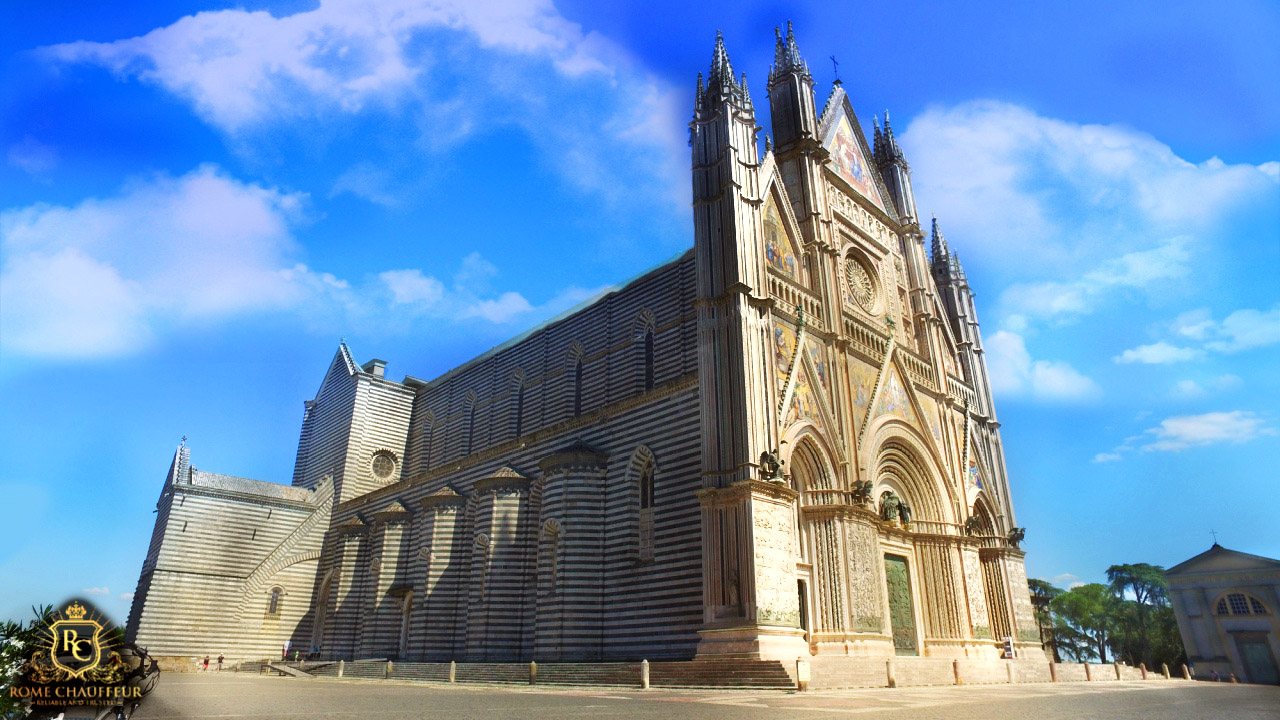 Umbria day tours from Rome Chauffeur Orvieto Duomo