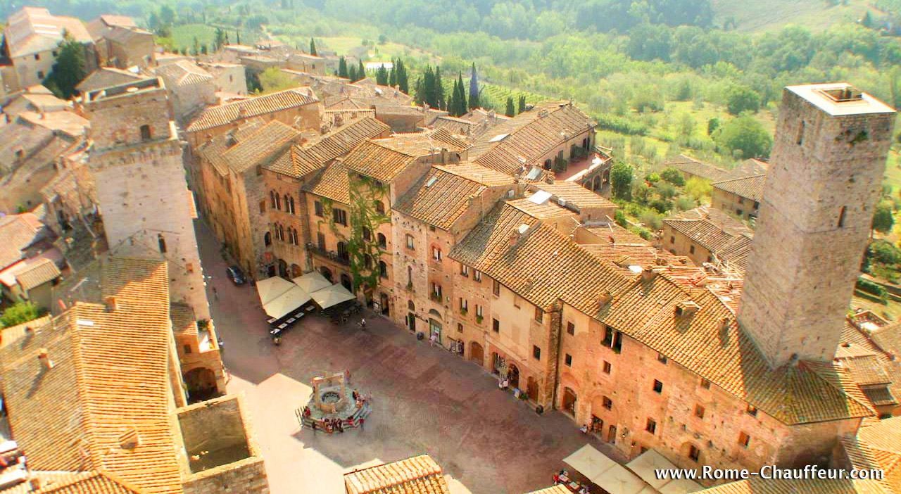 San Gimignano Tours from Livorno Shore Excursions Tuscany Rome Chauffeur