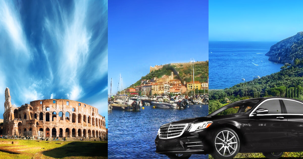 Rome to from Il Pellicano Porto Ercole Tuscany Transfers Private Chauffeur