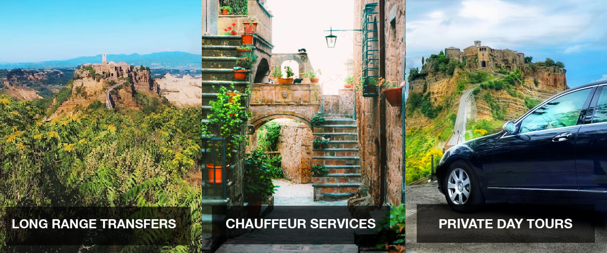 Civita di Bagnoregio Transfers Tours Private Driver Chauffeur Service