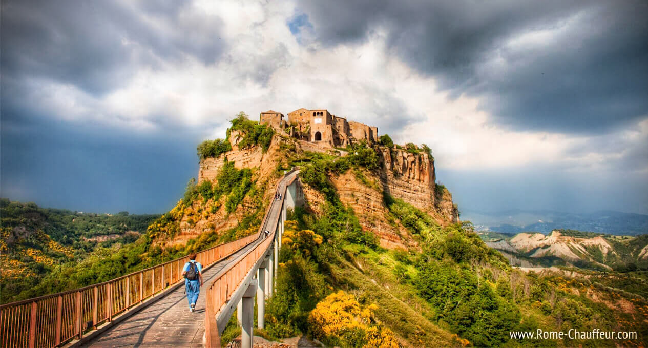 Rome to Civita di Bagnoregio Transfers to Rome Chauffeur