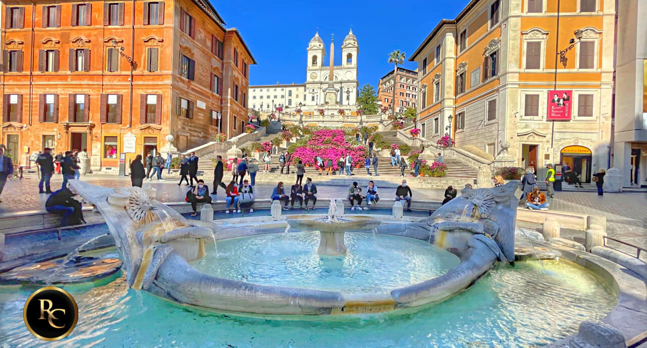Visit Spanish Steps Explore Rome Tour from cruise port Civitavecchia shore excursions to Rome Chauffeur limousine tours