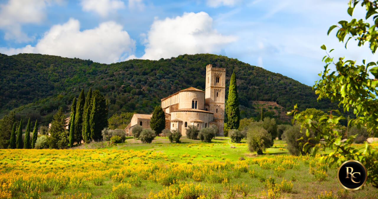 Tuscany Wine Tasting Tours from Rome Chaufeur private tours to Tuscany Sant Antimo abbey