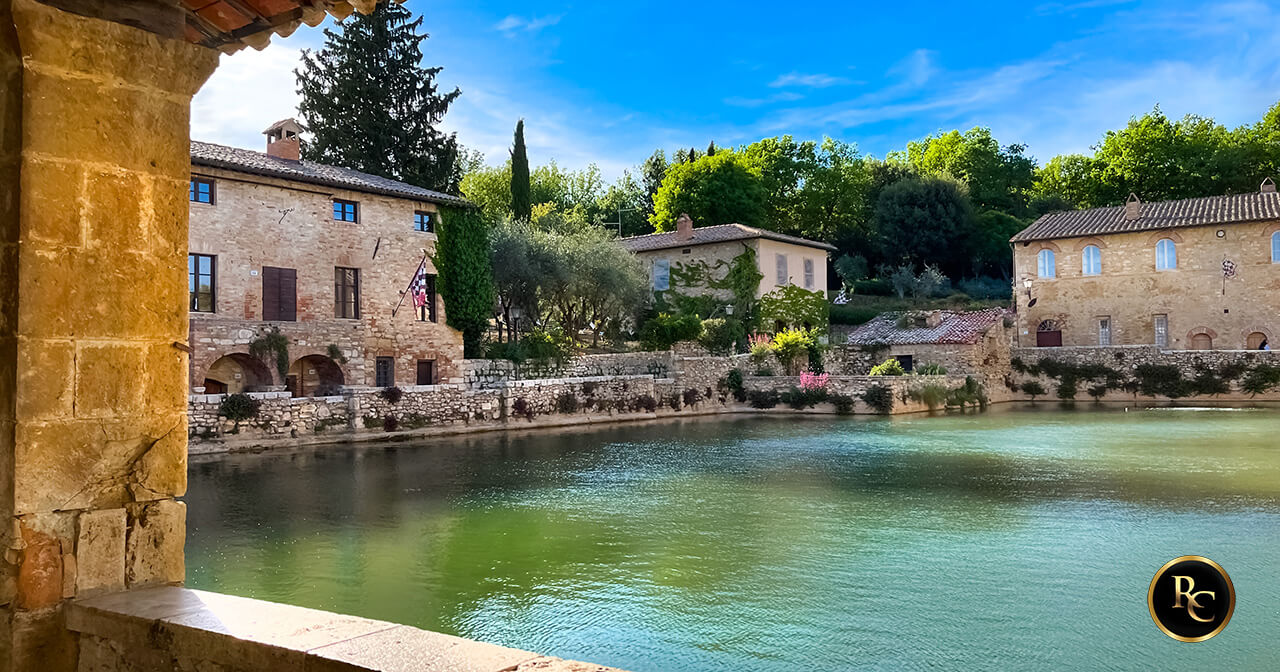 Bagno Vignoni Splendor of Tuscany tours from Rome Chauffeur