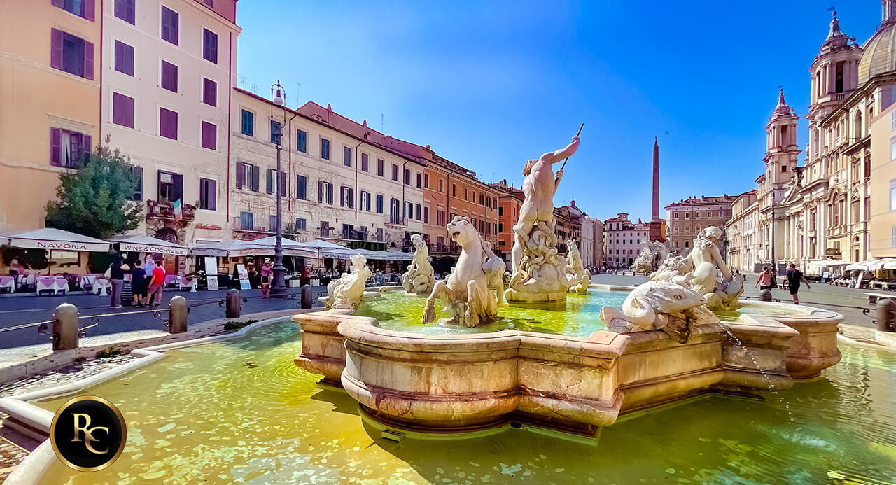 Piazza Navona Bella Roma Rome Chauffeured Tours in limo from Civitavecchia cruise excursions