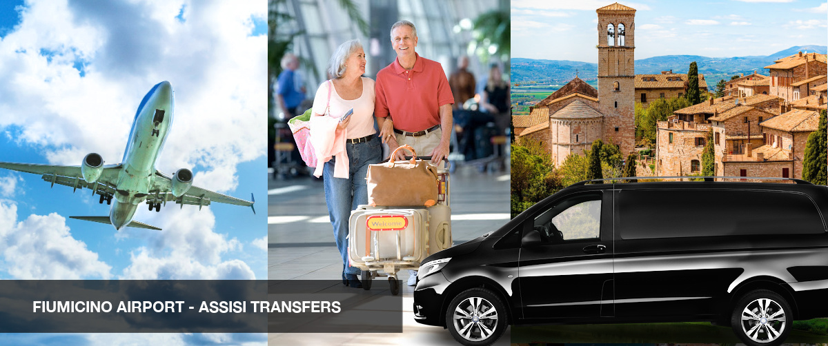 Fiumicino Airport (FCO) to Assisi Private Transfers Rome Chauffeur